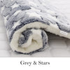 GeckoCustom Dog Bed Thickened Dog Mat Pet Cat Soft Fleece Pad Blanket Bed Mat Cushion Home Washable Rug Keep Warm Pet Supplies  cama perro Grey with Stars / XS 32x25cm / China