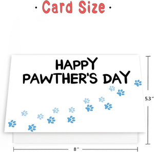 GeckoCustom Dog Dad Card, Dog Father'S Day Card, Happy Pawther’S Day Card, Cute Pet Father'S Day Card, Fathers Day Good Gifts from Dog Cat