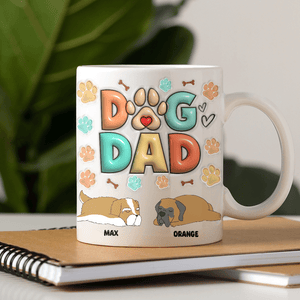 GeckoCustom Dog Dad Dog Mom Mug Personalized Gift N304 890157