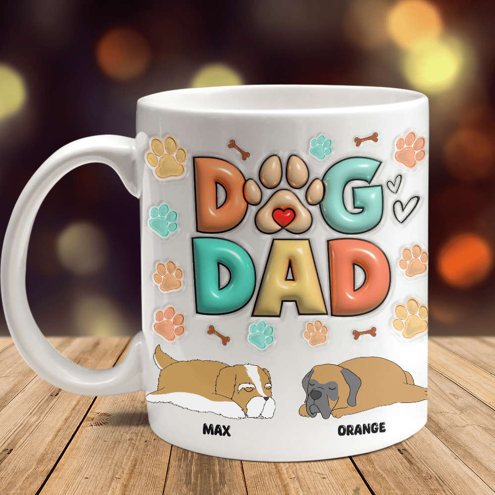 GeckoCustom Dog Dad Dog Mom Mug Personalized Gift N304 890157