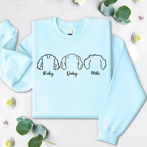 GeckoCustom Dog Ear Line Sweatshirt Personalized Gift TA29 890281