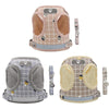 GeckoCustom Dog Harness Reflective Puppy Kitten Collars Breathable Mesh Vest Adjustable Small Dog Cat Vest Harnesses Leash Pug Pet Supplies