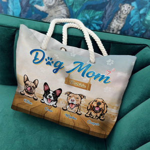 GeckoCustom Dog Mom For Dog Lovers Personalized Gift Beach Bag N304 889494