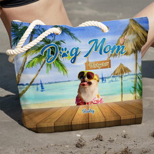 GeckoCustom Dog Mom For Dog Lovers Personalized Gift Beach Bag N304 889494