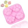 GeckoCustom Dog Paw Bone Mold Pet Frozen Treats Silicone Mould Puppy Cat Print Treat Moldes De Silicona Baking Accessories Cupcake Topper H