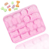 GeckoCustom Dog Paw Bone Mold Pet Frozen Treats Silicone Mould Puppy Cat Print Treat Moldes De Silicona Baking Accessories Cupcake Topper B