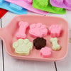 GeckoCustom Dog Paw Bone Mold Pet Frozen Treats Silicone Mould Puppy Cat Print Treat Moldes De Silicona Baking Accessories Cupcake Topper