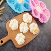 GeckoCustom Dog Paw Bone Mold Pet Frozen Treats Silicone Mould Puppy Cat Print Treat Moldes De Silicona Baking Accessories Cupcake Topper