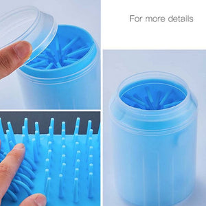 GeckoCustom Dog Paw Cleaner Cup Soft Silicone Combs Portable Outdoor Pet towel Foot Washer Paw Clean Brush Quickly Wash Foot Cleaning Bucket