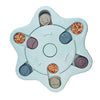 GeckoCustom Dog Puzzle Toys Slow Feeder Interactive Increase Dogs Food Puzzle Feeder Toys for IQ Training Mental Enrichment Dog Treat Puzzle hexagon Blue
