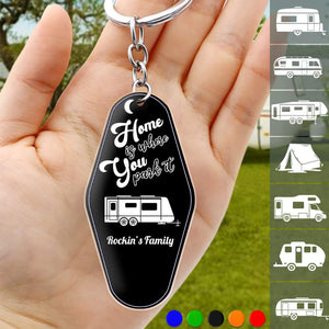 GeckoCustom Drive Slow Drunk Campers Matter Camping Acrylic Keychain N369 888447