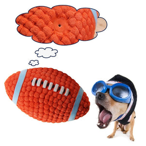 GeckoCustom Durable Ball Squeak Toys Cleaning Tooth Chew Voice Toy Pet Supplies Non-toxic Training Balls Soft Latex Pet Dog Toy