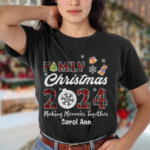 GeckoCustom Family Christmas 2024 Making Memories Personalized Christmas Shirt HA75 891378