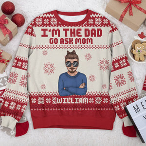 GeckoCustom Family Rules AOP Ugly Sweater For Christmas Personalized Gift TH10 891681