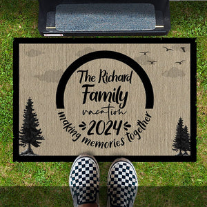 GeckoCustom Family Vacation 2024 Personalized Gift Doormat TA29 889498