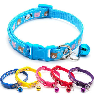 GeckoCustom Fashion Colorful Pattern Bear Collar For Dog Cat