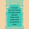 GeckoCustom Father'S Day Card for Son, Made in America, Eco-Friendly, Thick Card Stock with Premium Envelope 5In X 7.75In, Packaged in Protective Mailer