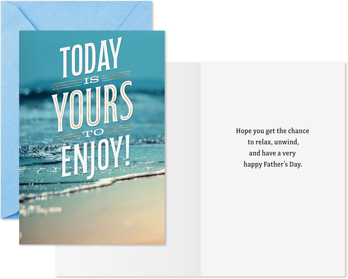 GeckoCustom Father'S Day Card Pack (6 Cards, 2 Designs) for Dads, Grandfathers, Uncles, Brothers