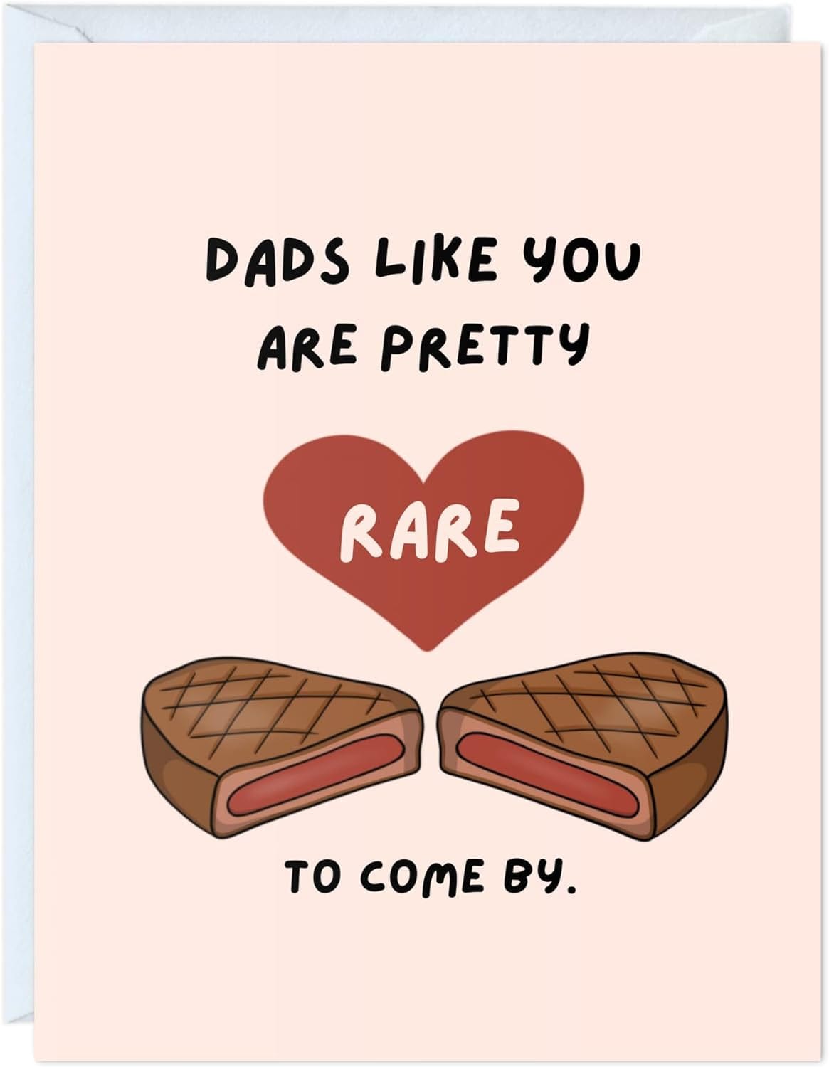 GeckoCustom Fathers Day Card for Dad Birthday, Anniversary Husband Him Grandpa Grandfather Stepdad Stepfather, Birthday Thank You Kawaii Greeting Card (Thanks for Feeding Me ...) Rare To Come By