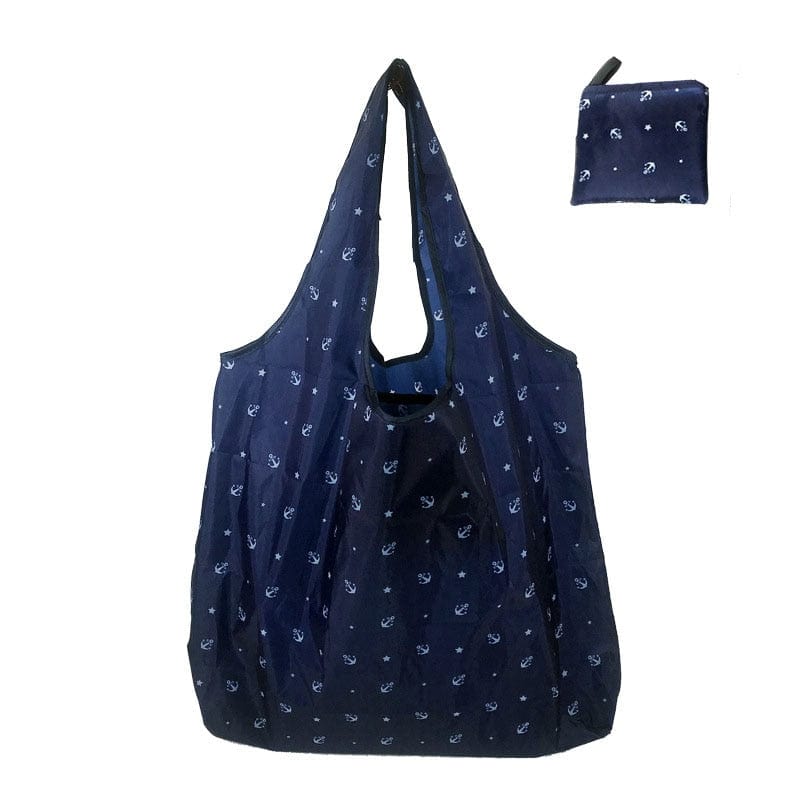 GeckoCustom Foldable Shopping Bag Reusable Travel Grocery Bag Eco-Friendly Cartoon Cat Dog Cactus Lemon Printing Tote Bag 24