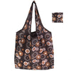 GeckoCustom Foldable Shopping Bag Reusable Travel Grocery Bag Eco-Friendly Cartoon Cat Dog Cactus Lemon Printing Tote Bag 29