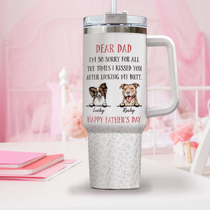 GeckoCustom Funny Dear Dad Mom For Father's Mother's Day Tumbler Iron Ring 40oz Personalized Gift TA29 890330