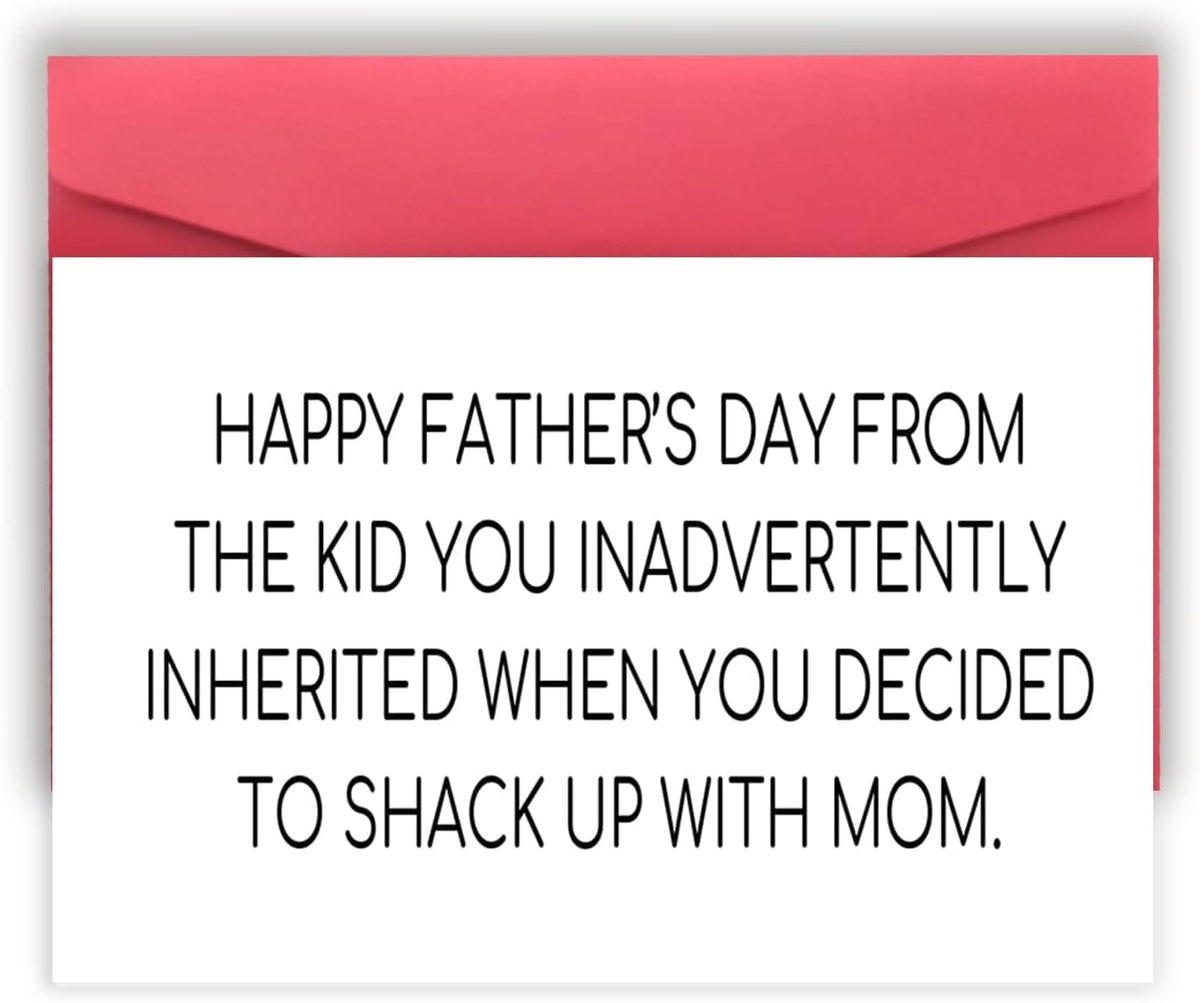 GeckoCustom Funny Dog Dad Fathers Day Card from Son Daughter, Cute Dog Dad Gifts for Men, Happy Father’S Day Card for Him D