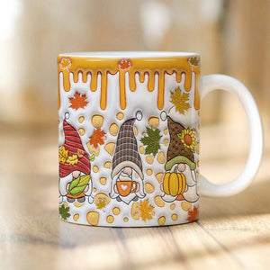 GeckoCustom Gnome Fall Halloween Gift Thanksgiving Gift Mug HO82 891342