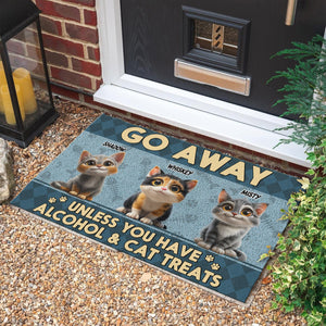 GeckoCustom Go Away Unless You Have Cat Treats Personalized Doormat Funny Gift For Cat Lovers CH07 895252