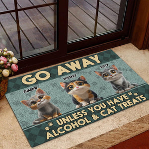 GeckoCustom Go Away Unless You Have Cat Treats Personalized Doormat Funny Gift For Cat Lovers CH07 895252