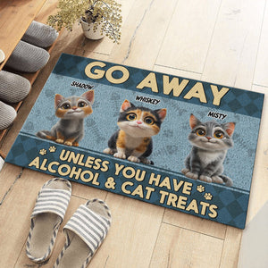 GeckoCustom Go Away Unless You Have Cat Treats Personalized Doormat Funny Gift For Cat Lovers CH07 895252