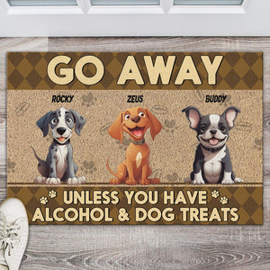 GeckoCustom Go Away Unless You Have Dog Treats Personalized Doormat Funny Gift For Dog Lovers CH07 895254