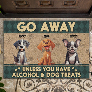 GeckoCustom Go Away Unless You Have Dog Treats Personalized Doormat Funny Gift For Dog Lovers CH07 895254