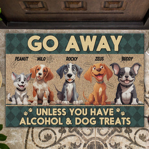 GeckoCustom Go Away Unless You Have Dog Treats Personalized Doormat Funny Gift For Dog Lovers CH07 895254