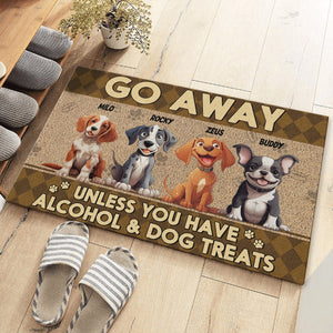 GeckoCustom Go Away Unless You Have Dog Treats Personalized Doormat Funny Gift For Dog Lovers CH07 895254