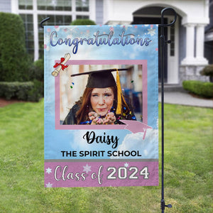 GeckoCustom Graduation Flag To Graduation Class Of 2024 12"x18"