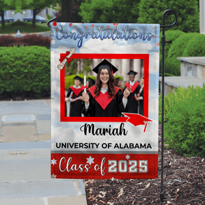 GeckoCustom Graduation Flag To Graduation Class Of 2025 HA75 891888 12"x18"