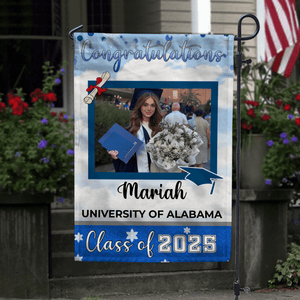 GeckoCustom Graduation Flag To Graduation Class Of 2025 HA75 891888 12"x18"