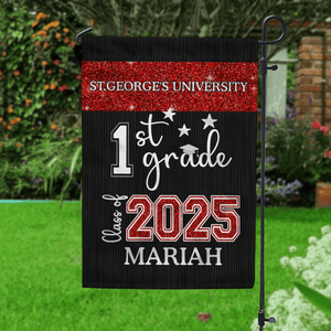 GeckoCustom Graduation Garden Flag, Senior 2025, Best Gift Idea Party Flag HN590 HA75 891884 Without flagpole / 12 x 18 Inch