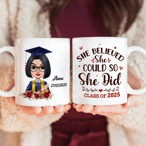 GeckoCustom Graduation mug, Custom Chibi Art, Personal Mug, HN590