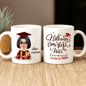 GeckoCustom Graduation mug, Custom Chibi Art, Personal Mug, HN590