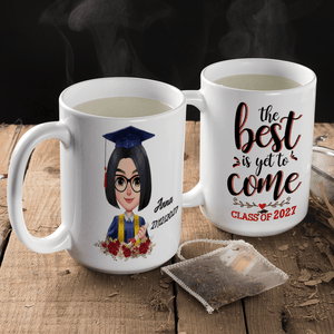 GeckoCustom Graduation mug, Custom Chibi Art, Personal Mug, HN590