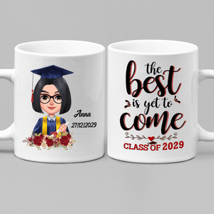 GeckoCustom Graduation mug, Custom Chibi Art, Personal Mug, HN590