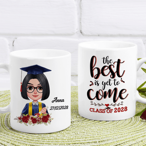 GeckoCustom Graduation mug, Custom Chibi Art, Personal Mug, HN590