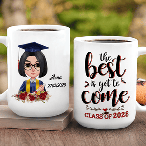 GeckoCustom Graduation mug, Custom Chibi Art, Personal Mug, HN590