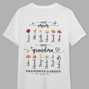 GeckoCustom Grandma's Garden Mother's Day Shirt Personalized Gift T368 890310 Premium Tee (Favorite) / P Light Blue / S