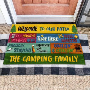 GeckoCustom Grilling And Chilling Camping Doormat K228 HN590