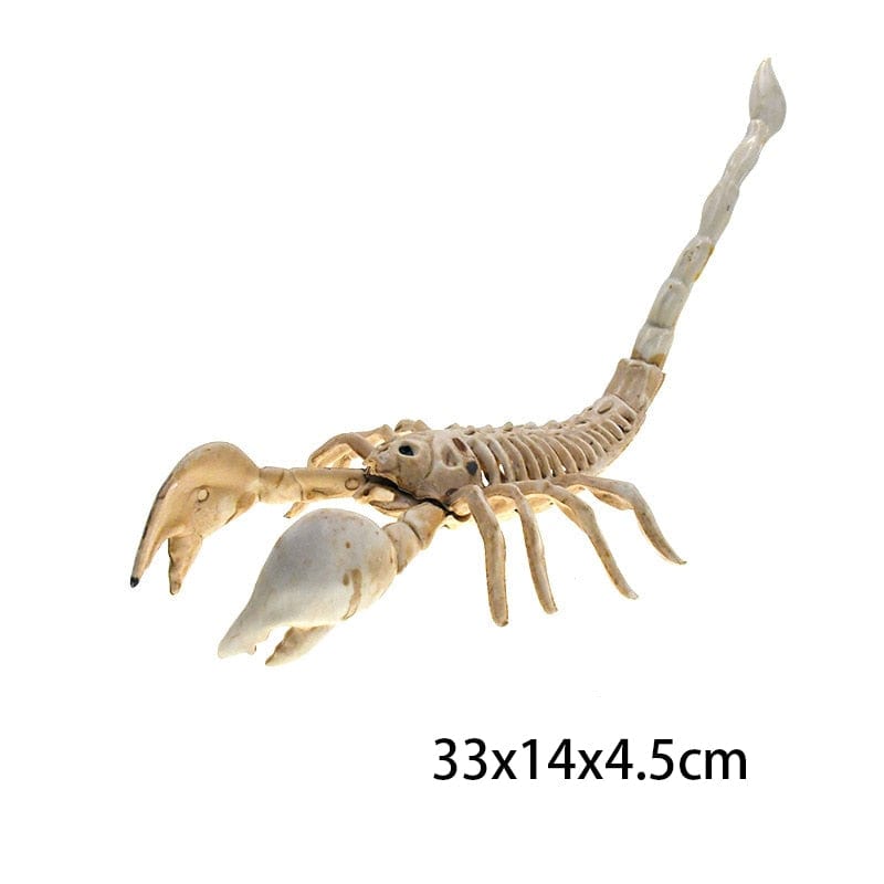 GeckoCustom Halloween Horror Bats Skeleton Mouse Scorpion Lizard Bone Creepy Halloween Party Decoration Scorpion / as picture