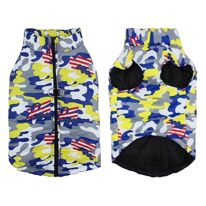 GeckoCustom Halloween Warm Dog Clothes For Small Dg camouflage / XS