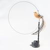 GeckoCustom Handfree Bird/Feather Cat Wand with Bell Powerful Suction Cup Interactive Toys for Cats Kitten Hunting Exercise Pet Products Whydah Bird Set